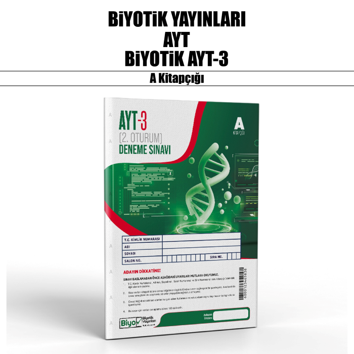 BİYOTİK YKS AYT DENEME SNV 3-A - 2025-26